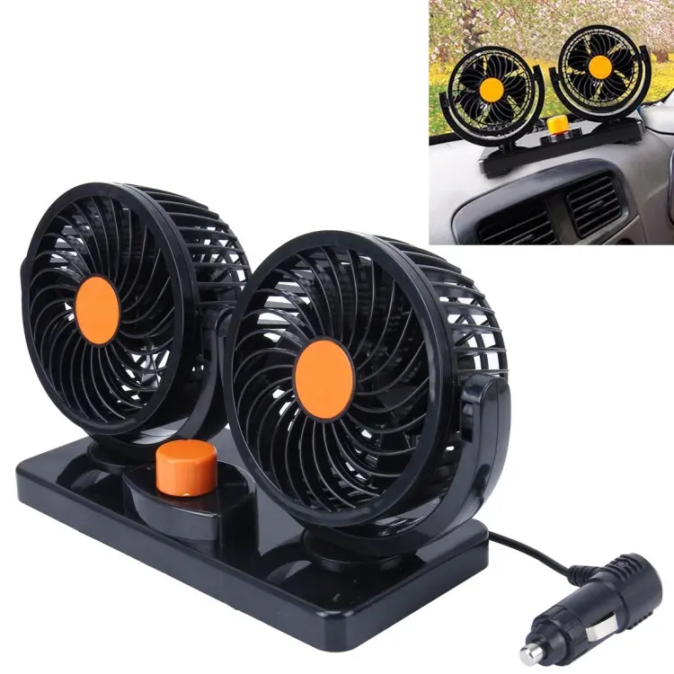 Ventilateur de voiture à double tête 