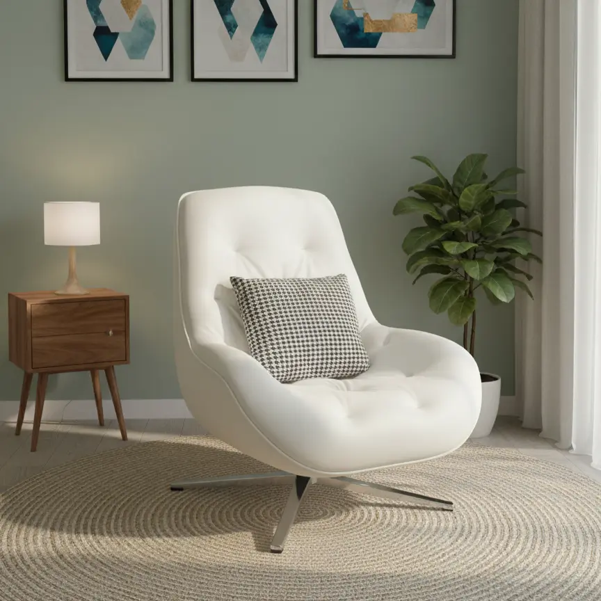 Pull point swivel chair