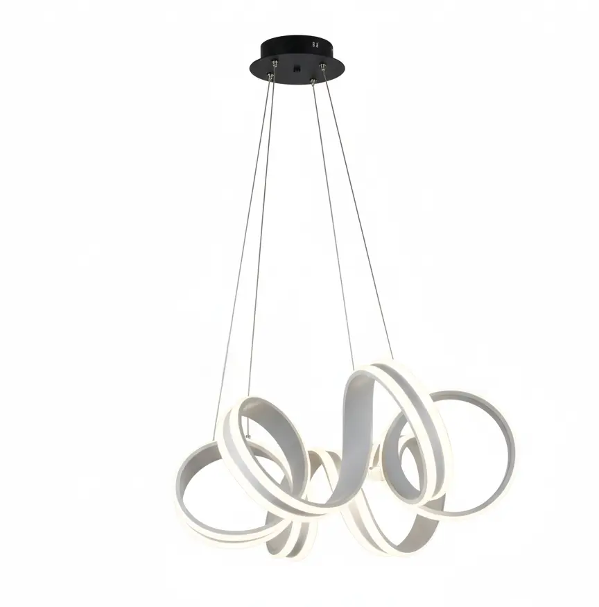 DOUBLE TWIST CHANDELIER LAMP