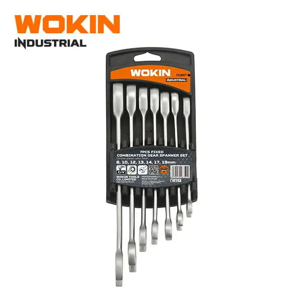 7PCS FIXED COMBINATION GEAR SPANNER SET (INDUSTRIAL)