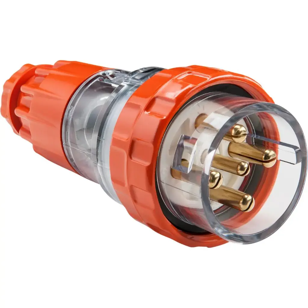 5 PIN 32A 500V STRAIGHT PLUG