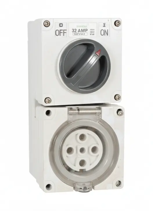 5P 32A 500V PHASE COMBO SWITCH SOCKET