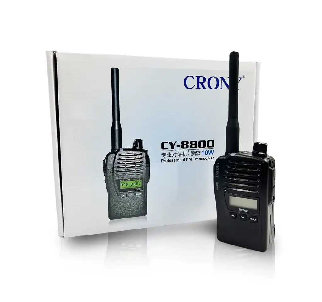 Crony 10W CY-8800 UHF Long Range Walkie Talkies 8-20km Two Way Radio Warterproof with headsets
