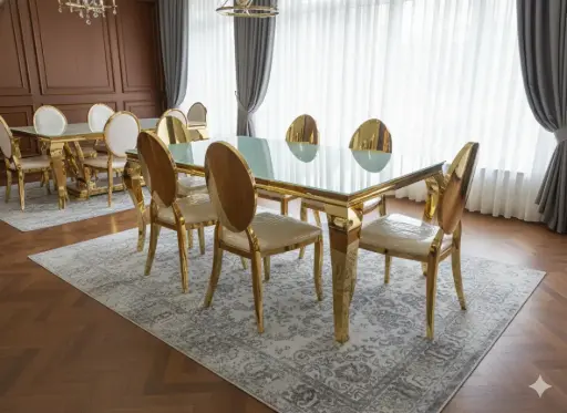 [weddingdeco11] stainless table with glass up ,1.8MX1M