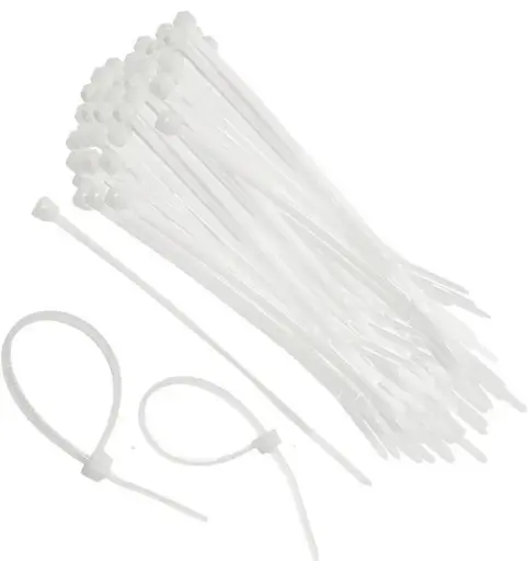 CABLE TIES WHITE 100pcs/pack